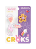 Набор украшений для расчески Радуга Solomeya Set of charms for hair brush Rainbow, 5 шт